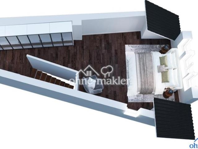 Loft Stadthaus in der Altstadt: 125m² auf 4 Ebenen, 2 Bäder, Einbauküche, Arbeitszimmer, Klimaanlage