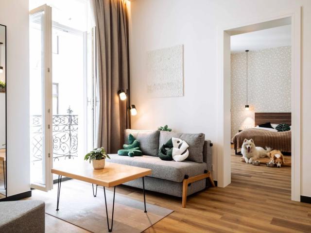 Loft style apartment with balcony