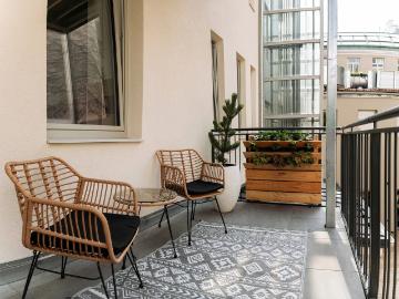 Loft style apartment with balcony, Vienna Amsterdam Apartments for Rent