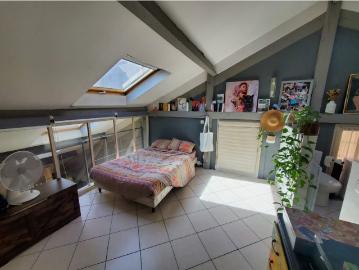 Loft 100m2 loué chambre 22m avec sdb privative