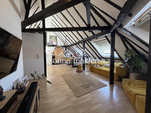 Loftartige 3,5 Zimmer Maisonette im Nordend mit Skylineblick