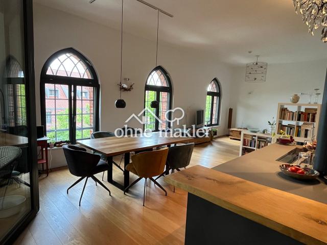 Loftwohnung im Wasserviertel Lüneburg mit Blick auf die Ilmenau