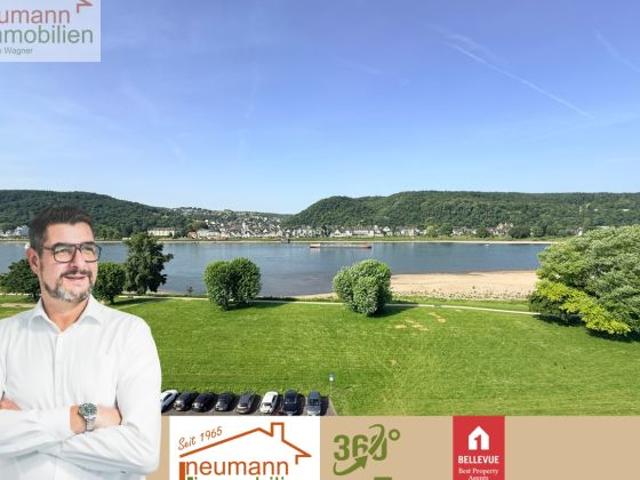 Loge über dem Rhein: 2 Zimmer Balkonwohnung – perfekt für Singles & Paare
