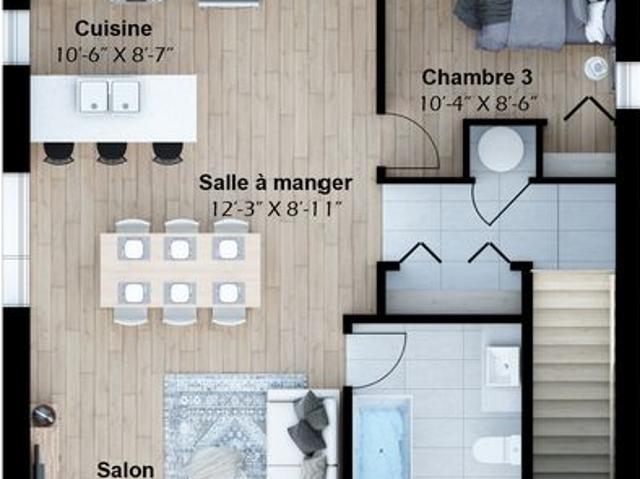 LOGEMENTS 5.5 À LOUER, NEUF