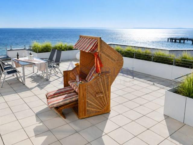 Logenplatz über der Ostsee – Meeresdomizil mit 82 m² Dachterrasse & Sauna