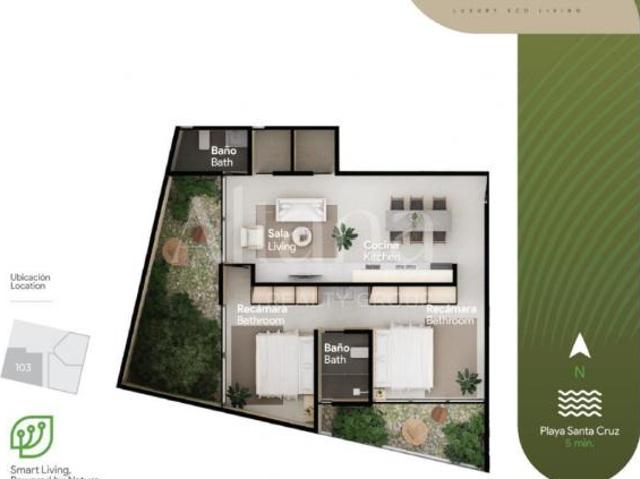 Lohara departamento en venta en Bahías de Huatulco