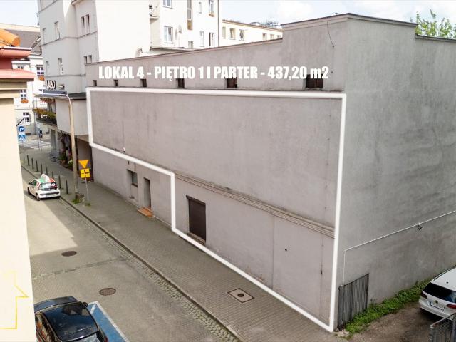 Na wynajem przestronny lokal 437 m² w Rybniku centrum