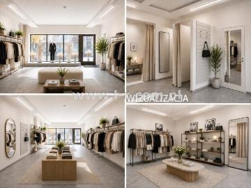 Lokal 60 m2 z witryną na sklep lub biuro w centrum