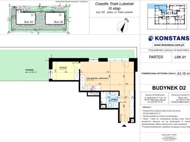 Lokal użytkowy 43,2m²