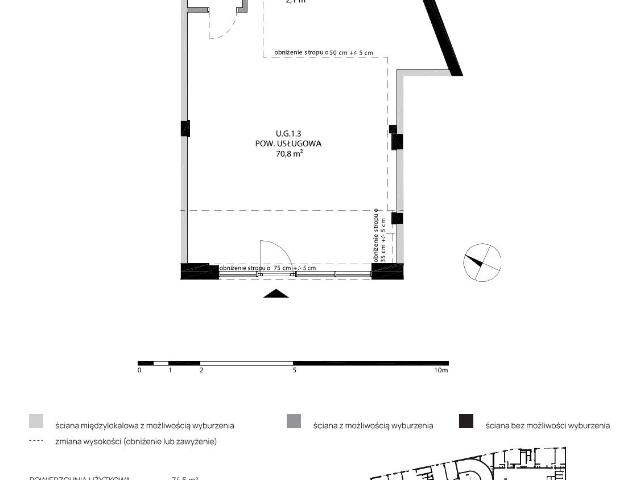 Lokal użytkowy, Gdańsk Śródmieście, Stara Stocznia/Wałowa, 73.88 m², wynajmę lokal użytkowy