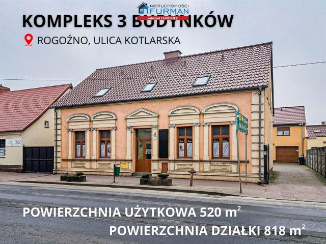 Lokal użytkowy, Rogoźno, 520.00 m², sprzedam lokal użytkowy