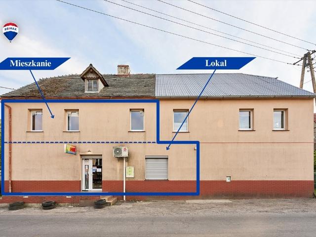 Lokal usługowy i mieszkanie do remontu w Wichowie 183 m²