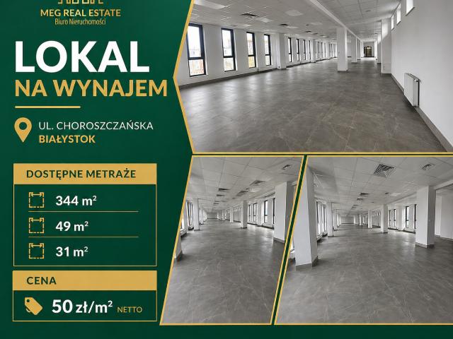 Lokal wynajmę, Białystok, Antoniuk, Choroszczańska, 49 m2, cena: 2 450 zł