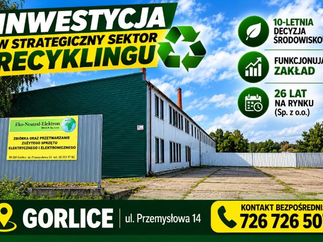 Lokal sprzedam, Gorlice, Przemysłowa, 700 m2, cena: 4 200 000 zł