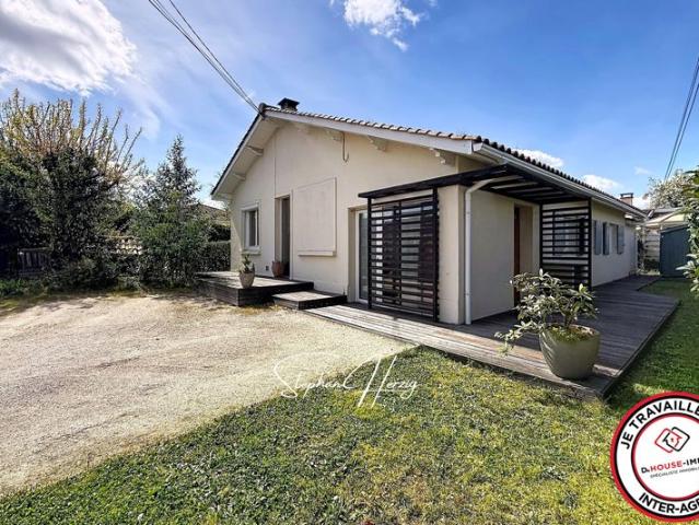 Lormont 33310 Maison 115 m² 3 chambres, bureau & jardin