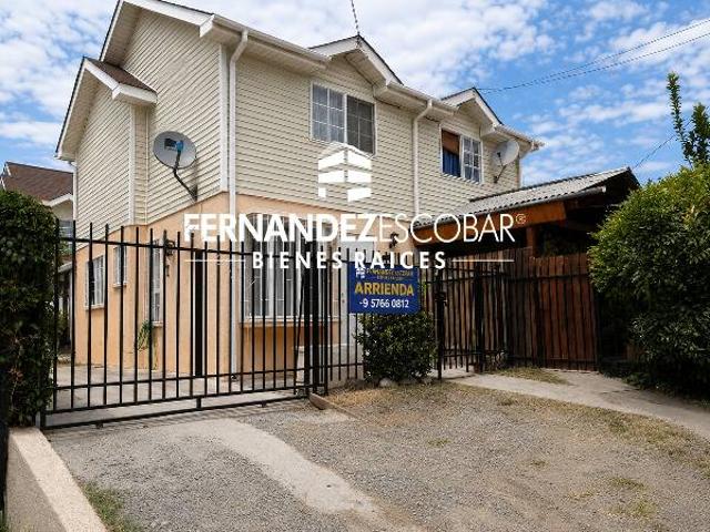 LOS ANDES ARRIENDO CASA 3D 2B VILLA TRASANDINO