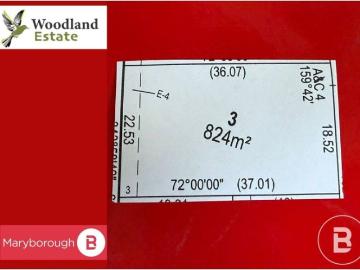 LOT 3 824m2 WOODLAND ESTATE VACANT LAND TITLED