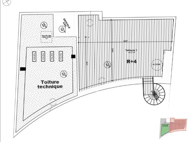 LOT 09 3 PIECES + TERRASSES + PARKING