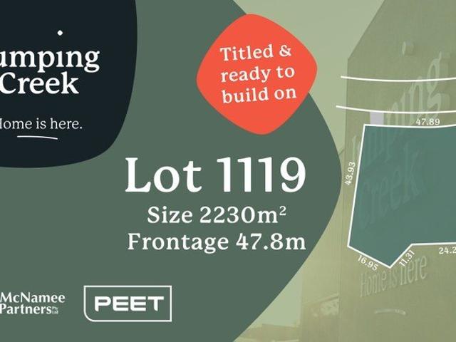 Lot 1119 Grand Design Opportunity on the Hill
