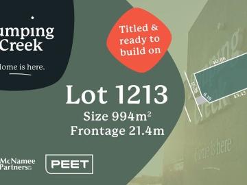Lot 1213 Prestige Living at the Cul de Sac's End