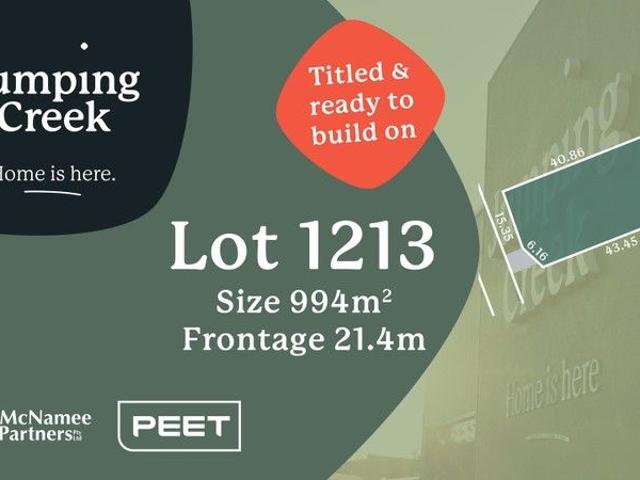Lot 1213 Prestige Living at the Cul de Sac's End