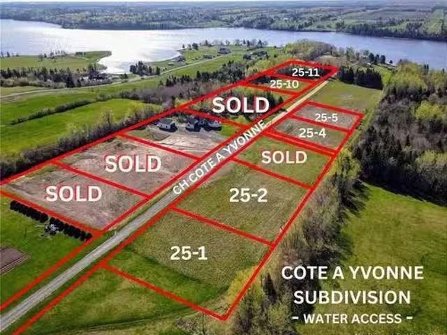 Lot 25 11 Cote A Yvonne, Bouctouche Cove, NB, E4S 4H1 vacant.