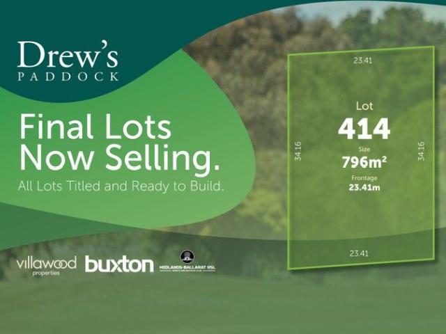 Lot 414 TITLED READY TO BUILD