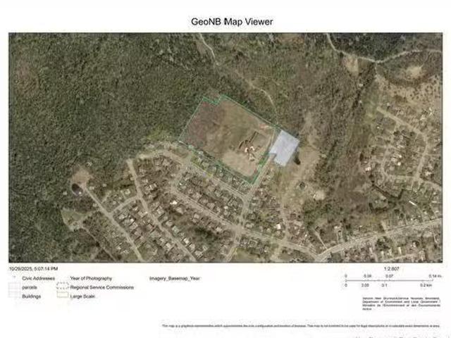 Lot Cowperthwaite St, Fredericton, NB, E3A 9Y5 vacant land f.