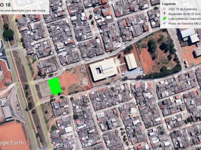 Lote Comercial na QNO 18, com 1500 m², frente pista