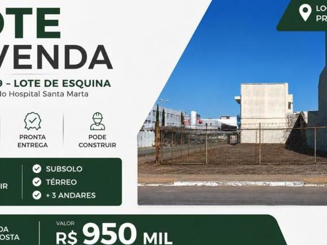 Lote de Esquina Comercial à Venda em Taguatinga Sul, QSE 09, ao Lado do Hospital Santa Marta