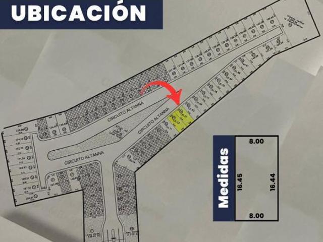 Lote de Terreno en Altanna Residencial