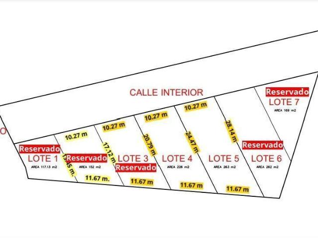 Lote de terreno L 5 en VENTA de 283.61 m2 frente al Colegio Americano