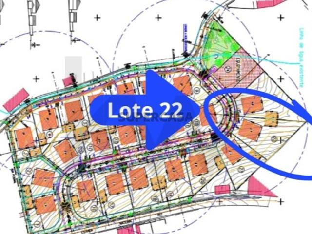 Lote de 1207 m2 com implantação de 225 m2 e ABC 295 m2 Romeira Santarém