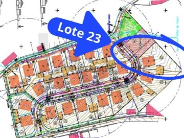 Lote de 1374 m2 com implantação de 225 m2 e ABC 295 m2 Romeira Santarém