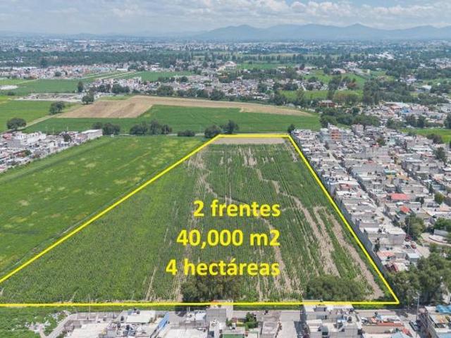 Lote Industrial con 2 frentes en Venta en Texcoco, Estado de México
