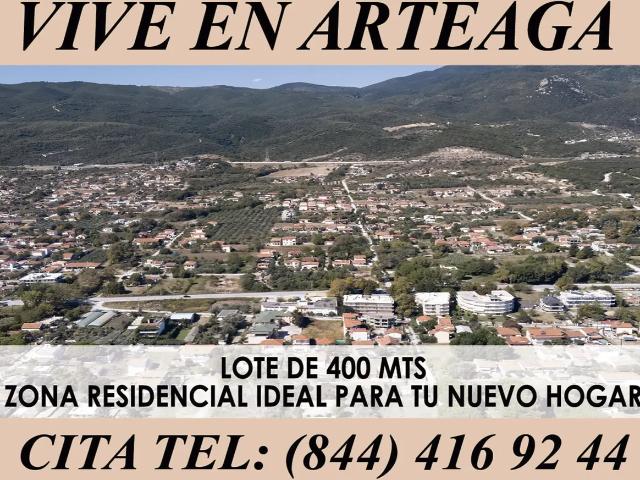 Lote Residencial de 400 m² en Arteaga, Coahuila