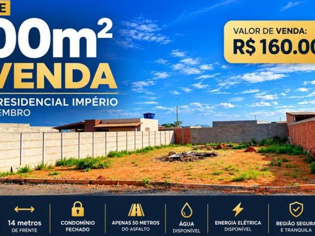 Lote 400m² à Venda no 26 de Setembro – Rua 03, Residencial Império, Condomínio Fechado