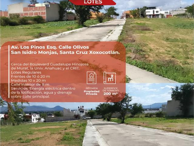 Lotes en venta en Los Pinos, San Isidro Monjas Xoxocotlán