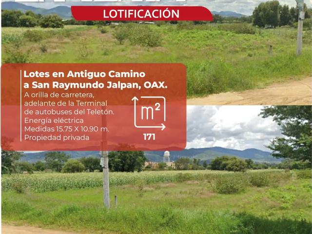 Lotes en venta en San Raymundo Jalpan