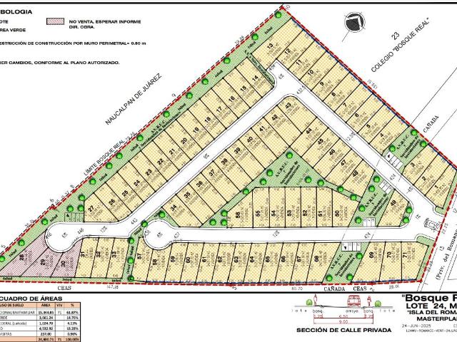 LOTES RESIDENCIALES EN VENTA HUIXQUILUCAN BOSQUE REAL ISLA DEL ROMANCE