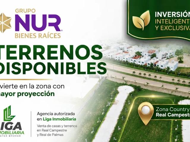 LOTES RESIDENCIALES EN VENTA REAL CAMPESTRE