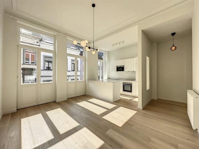 Louise district, renovated 2 bed duplex with balcony