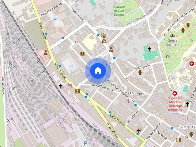 Lovely double bedroom nearby Cagliari railway station