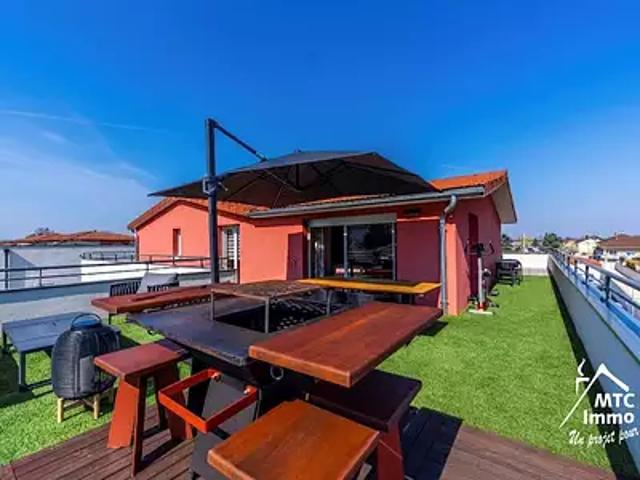 Loyettes 01360 Achat / Vente appartement 3 pièces t3 au dernier étage