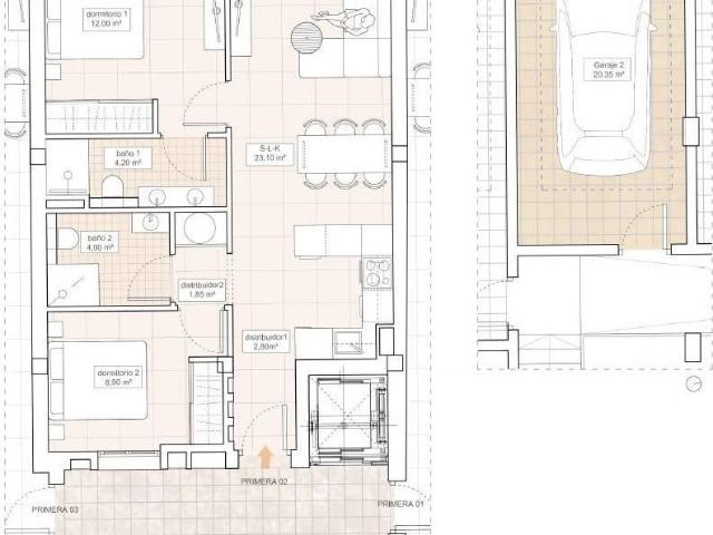 Llave Mano¡ Apartamentos 1, 2 y 3 Dormitorios En Hondón De. m² Hondón de los Frailes