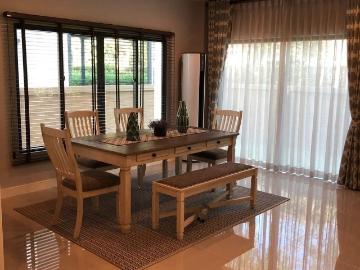 LTHC7066 – Single House FOR RENT at Krungthep Kreetha 4 beds 5 baths 260 sq.M. Near BTS Bearing station ONLY 90k/month
