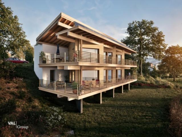 Lumière, cadre paisible et vue imprenable pour ce projet Minergie P