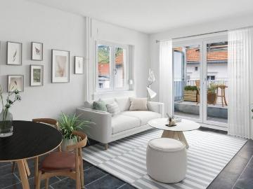 Luminous 3 room apartment with large balcony