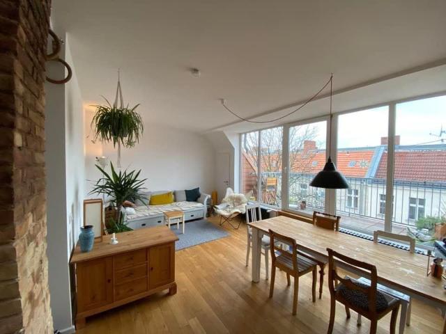 Luminous rooftop loft with terrace Neukölln, Berlin Amsterdam Apartments for Rent