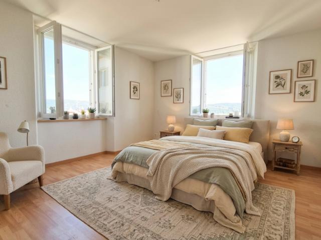Lumineux appartement de 3.5 pièces, cuisine et salle de bains neuves 1er loyer offert